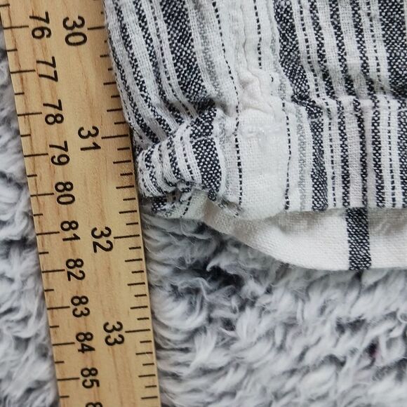 Happily Grey Linen/Rayon Wide Leg Pant Women's XL. White with Grey Stripes...... - Picture 9 of 10